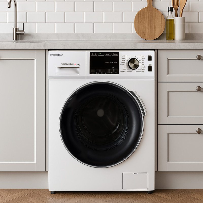 ماشین لباسشویی 8 اتوماتیک پاکشوما مدل BWF 40804 WT