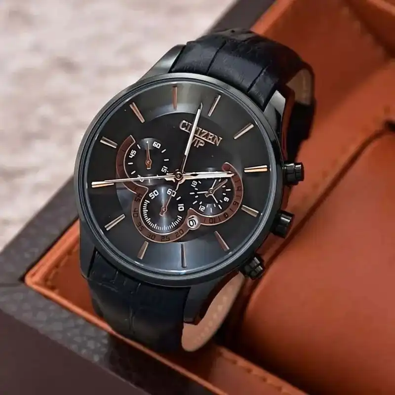 ست ساعت مچی عقربه ای زنانه و مردانه  مدل تک موتور قفل پروانه ای 01