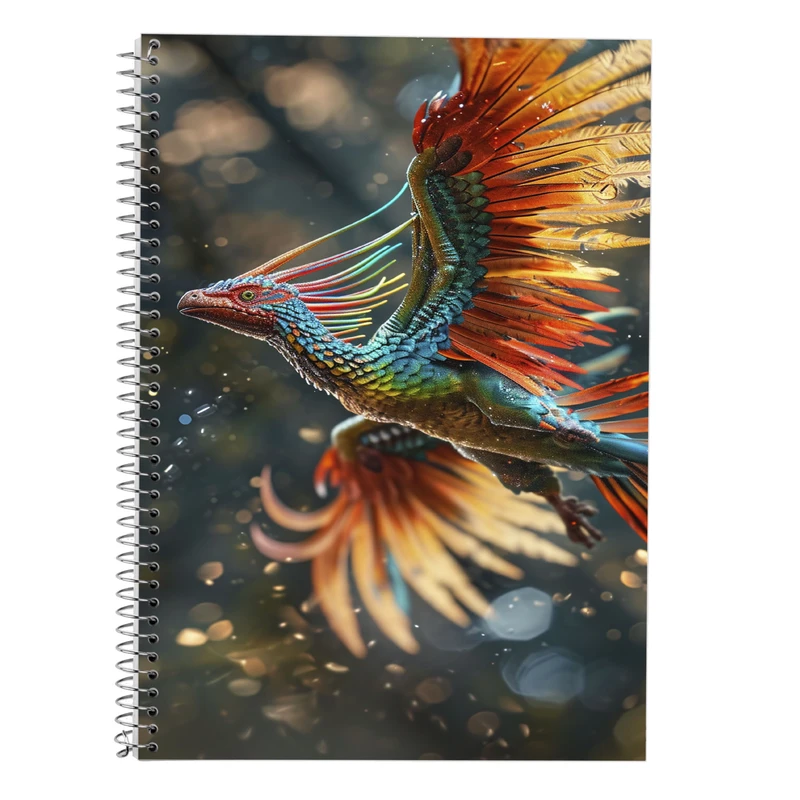 دفتر زبان 50 برگ مدوپد مدل سه خط طرح جوجه کد DF14684