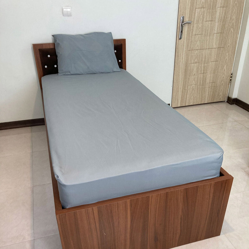 سرویس ملحفه مدل کشدار ساده 1.5 نفره 2 تکه