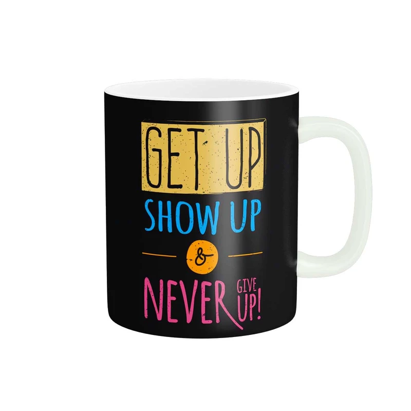 ماگ پاد آفرین طرح جمله انگیزشی  Never give up کد 1998