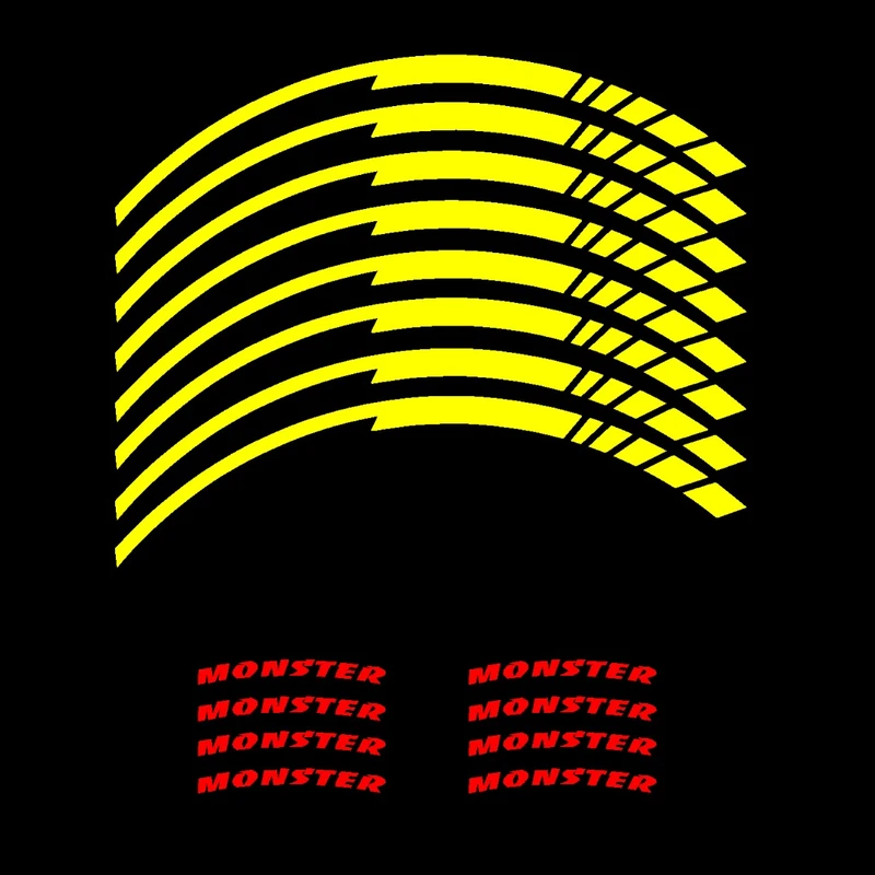 برچسب رینگ موتور سیکلت کد 14 مجموعه 16 عددی