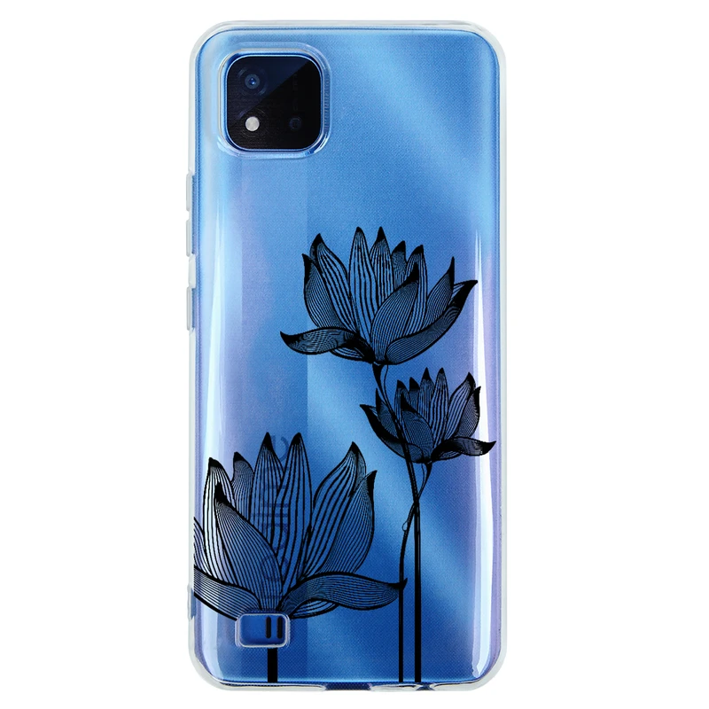 کاور مگافون طرح گل مدل C47-B مناسب برای گوشی موبایل ریلمی C11 2021   