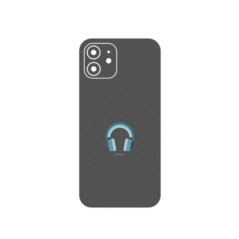 برچسب پوششی ماهوت مدل Minimal Headphone Icon مناسب برای گوشی موبایل اپل iPhone 12