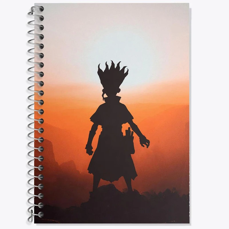 دفتر لغت 50 برگ خندالو مدل سنکو انیمه دکتر استون Dr. Stone کد 27501