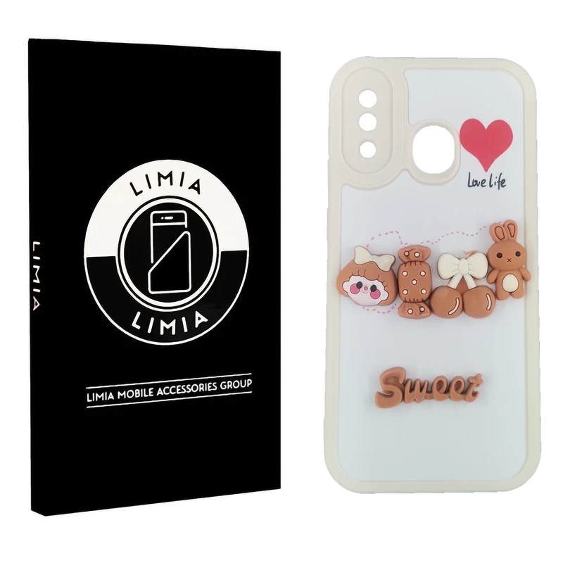 کاور لیمیا مدل فانتزی لنزدار ژله ای طرح عروسکی برجسته مناسب برای گوشی موبایل سامسونگ Galaxy A20 / A30