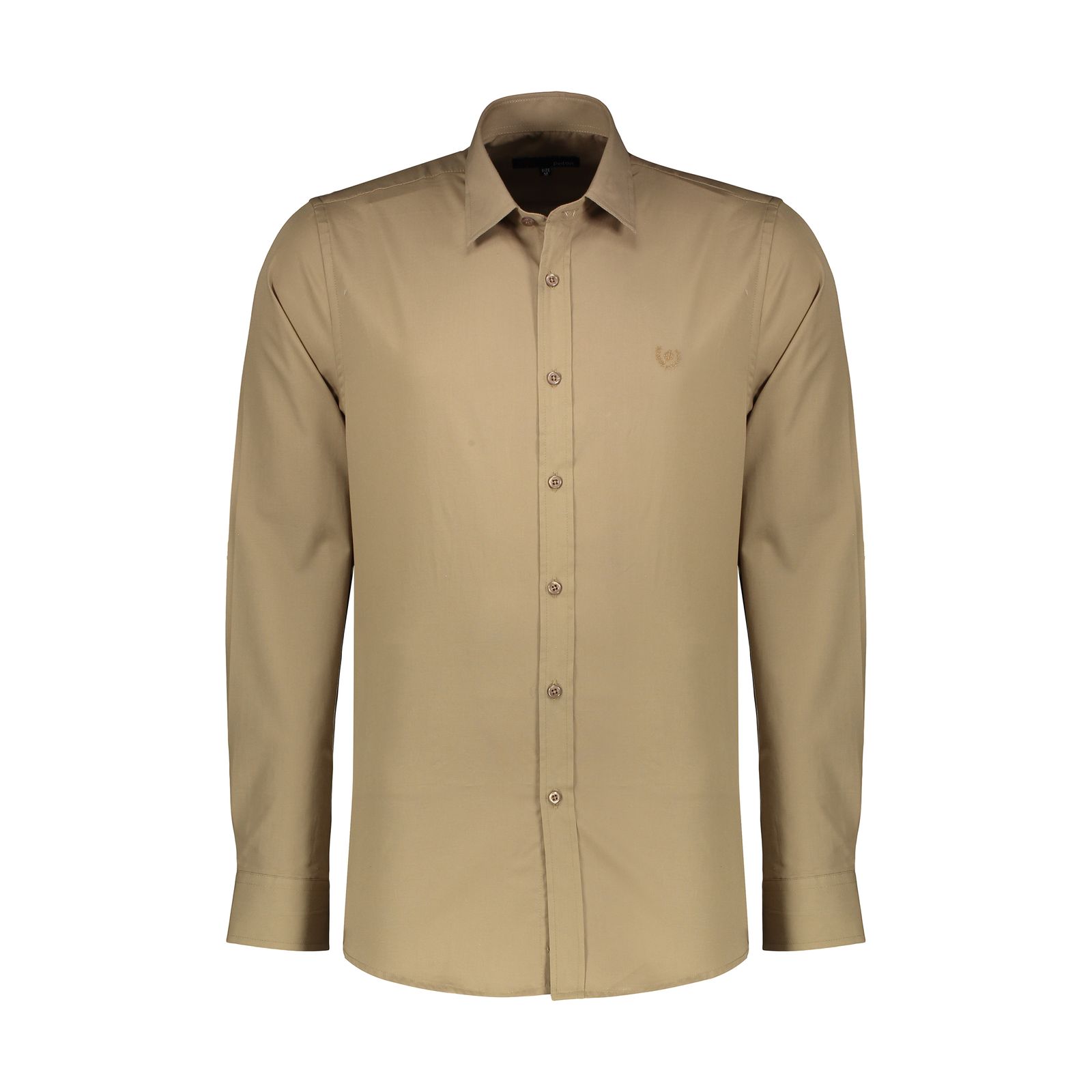 پیراهن آستین بلند مردانه پاتن جامه مدل 102721010261118 رنگ قهوه ای