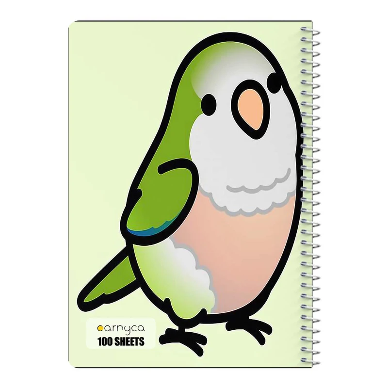 دفتر مشق 100 برگ سیمی کارنیکا طرح طوطی Parrot کد 50564