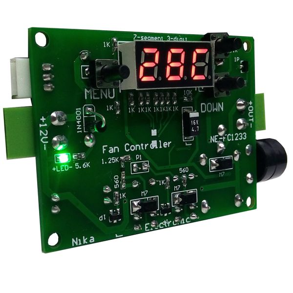 برد کنترل سرعت فن با دما مدل NE-FC1233 برد کنترل سرعت فن با دما مدل NE-FC1233