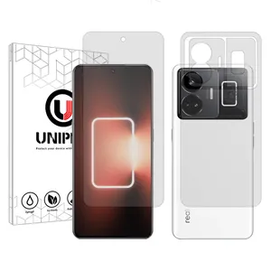 Unipro Explosion Proof model transparent screen protector suitable for Realme GT3 mobile phone along with the phone back protector