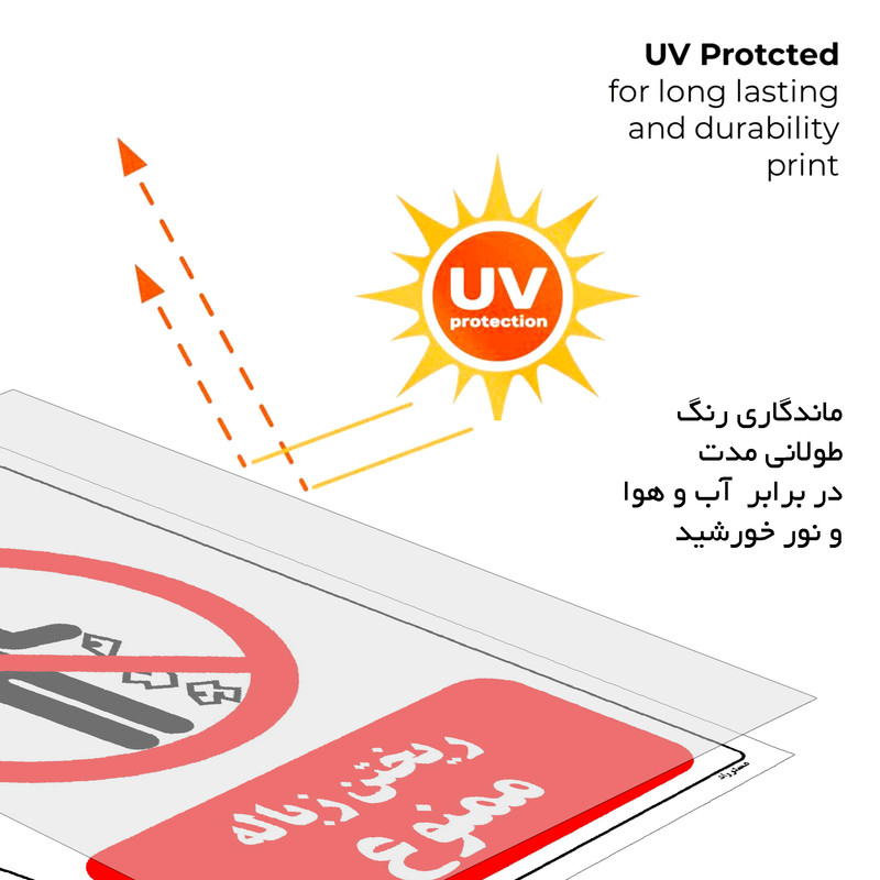 برچسب ایمنی مستر راد طرح ریختن زباله ممنوع مدل HSE-OSHA-0134