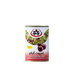 کمپوت آلبالو یک و یک وزن 370 گرم