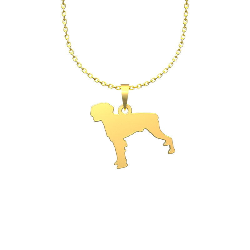 گردنبند طلا 18 عیار زنانه مدوپد مدل سگ کد J2-1-1137