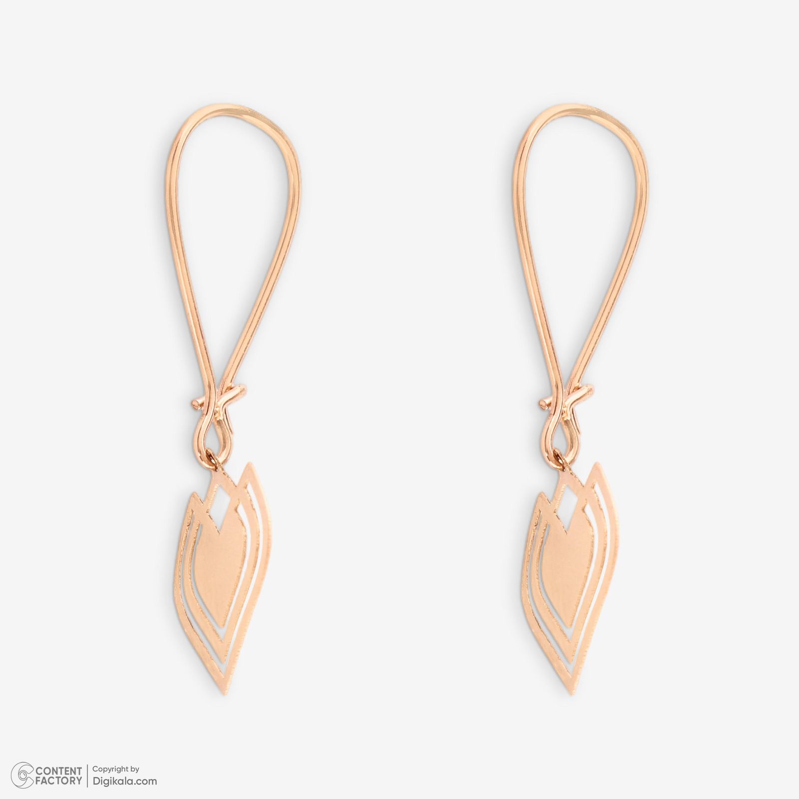 نیم ست طلا 18 عیار زنانه حافا گلد مدل قلب کد nim10 -  - 7