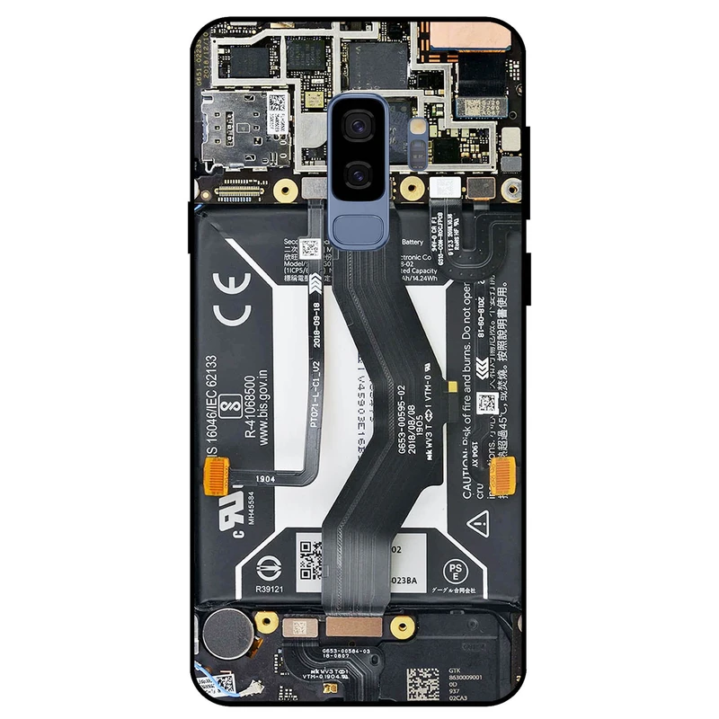 کاور مگافون طرح برد موبایل مدل 8004 مناسب برای گوشی موبایل سامسونگ Galaxy S9 Plus         