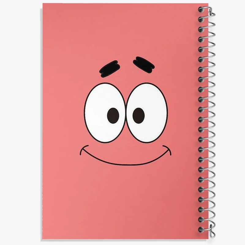 دفتر ژورنال نویسی 50 برگ خندالو مدل نقطه ای طرح پاتریک باب اسفنجی کد N1947