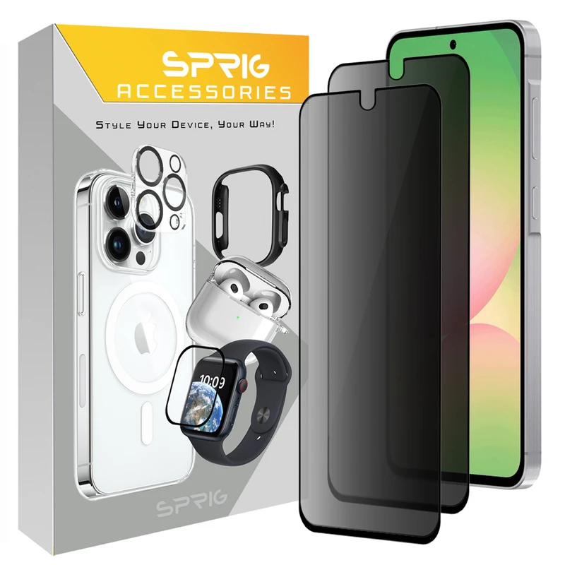  محافظ صفحه نمایش حریم شخصی اسپریگ مدل PRV_SP مناسب برای گوشی موبایل سامسونگ Galaxy A71 / A72 / A73 بسته دو عددی