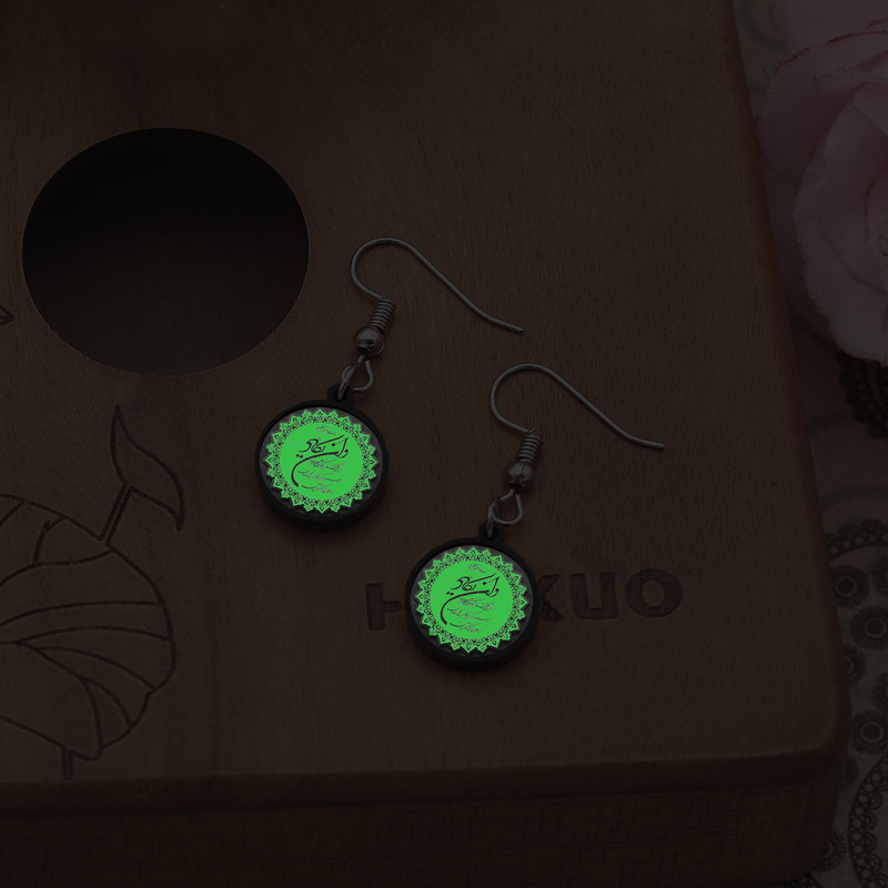 گوشواره زنانه ناکسیگو مدل شب تاب طرح و ان یکاد کد ES8077