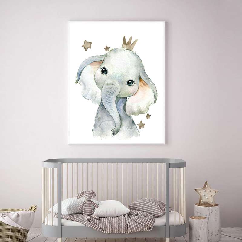 تابلو اتاق کودک و نوزاد الفاپ مدل فیل کد 001