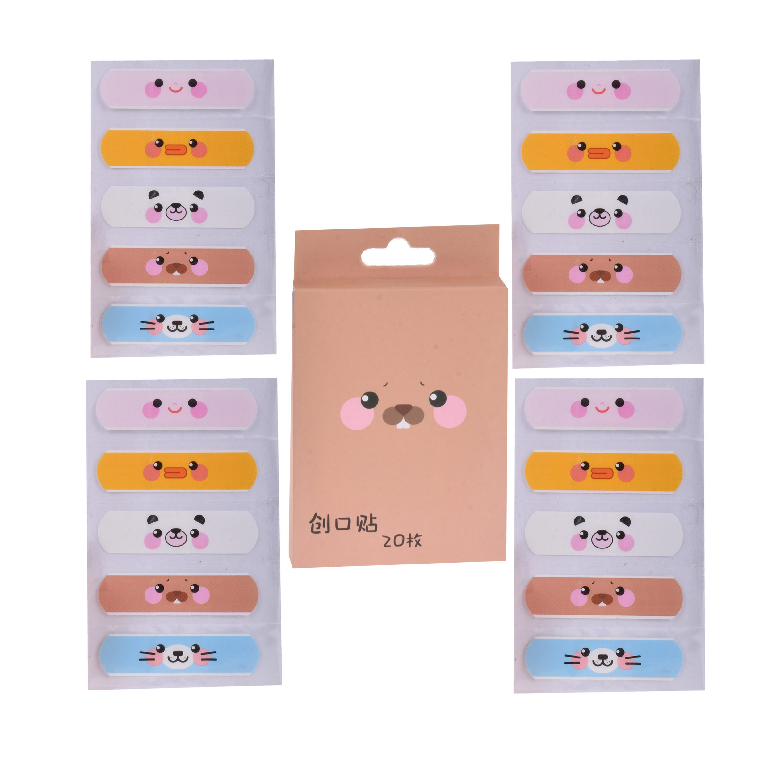 چسب زخم مدل Dog5-Br مجموعه 4 عددی