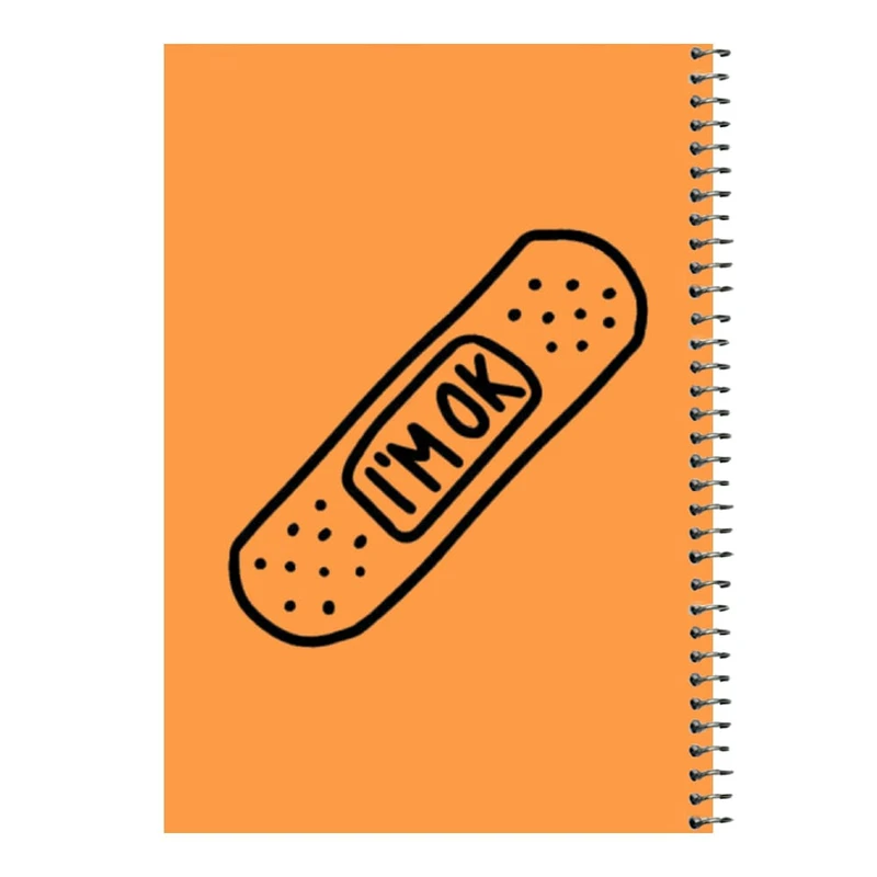 دفتر مشق 80 برگ اس جی مدل چسب زخم   