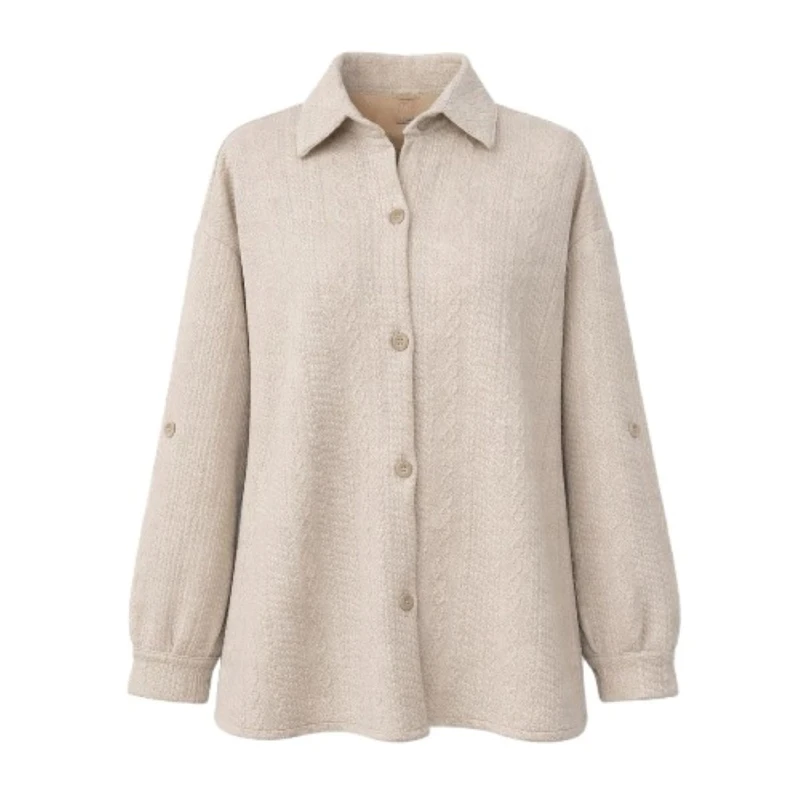 شومیز آستین بلند یقه هفت زنانه مدل ستاره