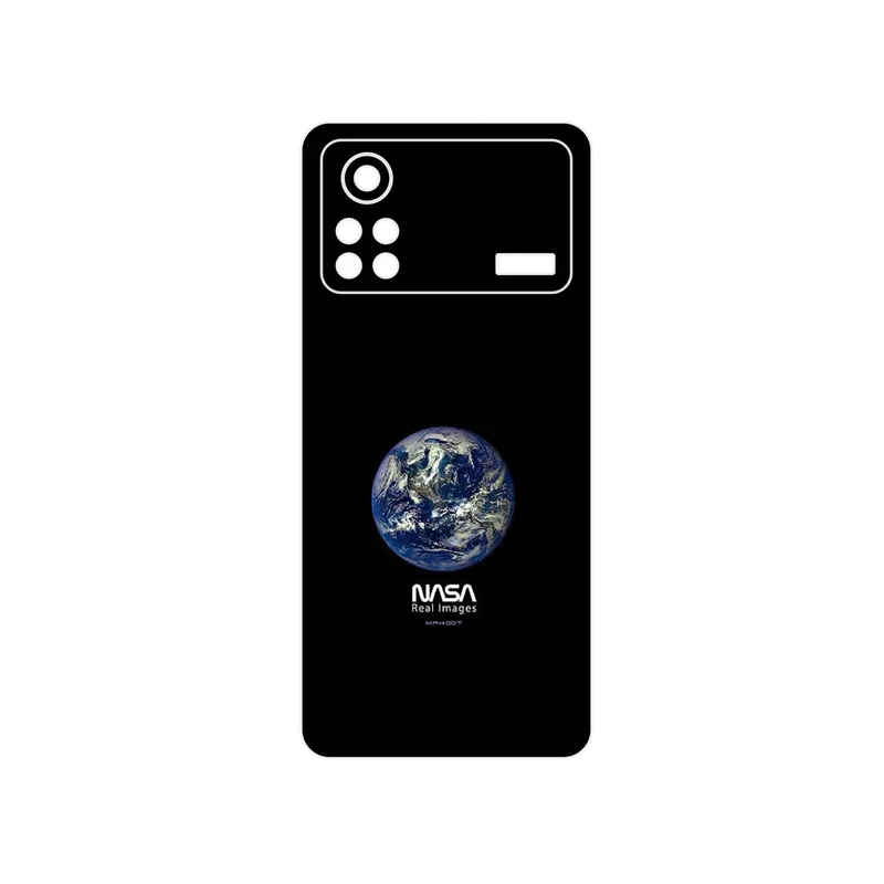 برچسب پوششی ماهوت مدل NASA Home Earth مناسب برای گوشی موبایل شیائومی Poco X4 Pro 5G