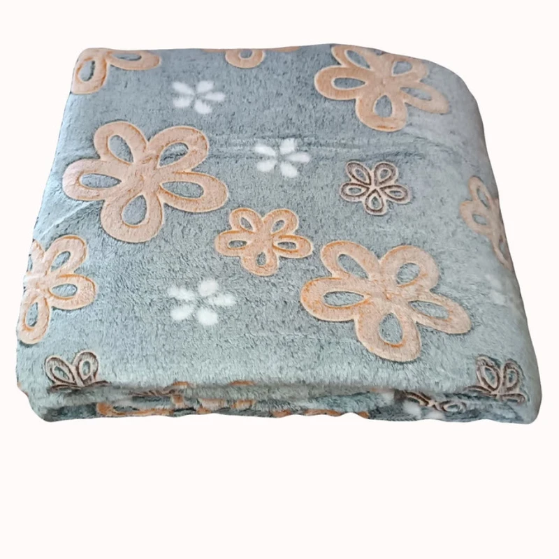 پتو مسافرتی مدل شبنما گل زیبا سایز 210x200 سانتی متر