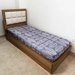 ملحفه ناتوسا مدل کشدار طرح ماکائو یک نفره سایز 90x200 سانتی متر