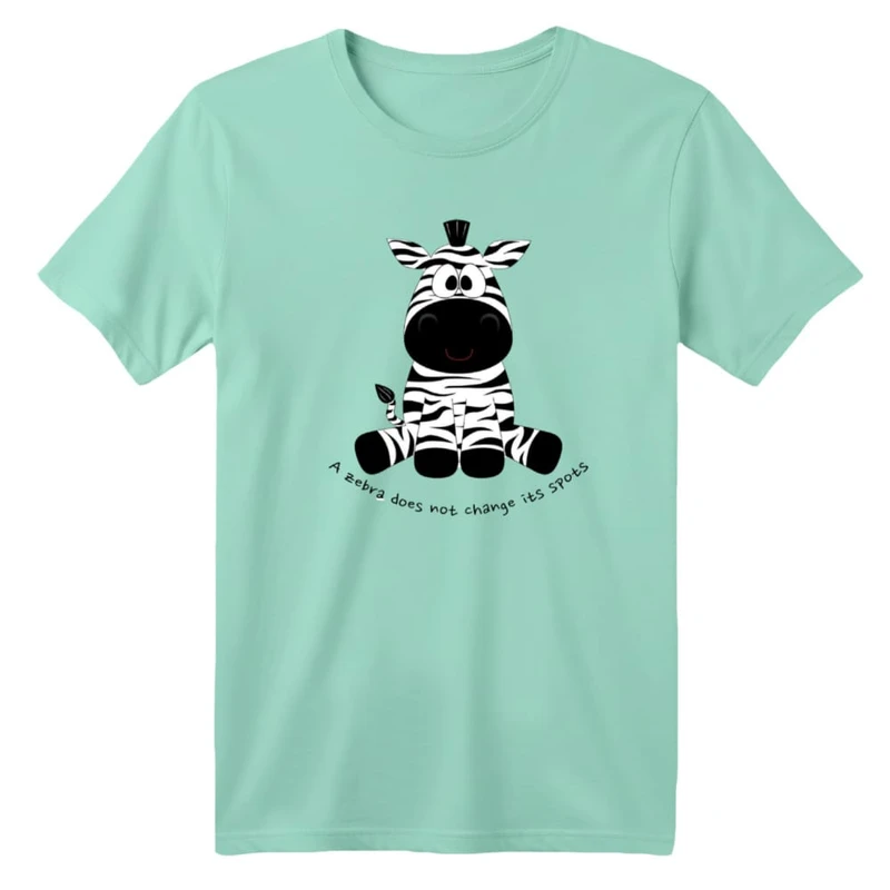 تی شرت آستین کوتاه بچگانه مدل گورخر کد ۱۴