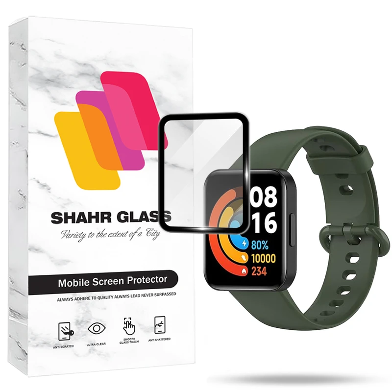محافظ صفحه نمایش شهر گلس مدل PMMS20 مناسب برای ساعت هوشمند شیائومی Redmi Watch 2