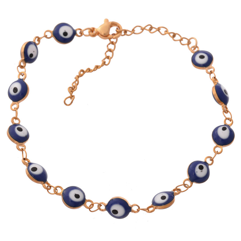 دستبند زنانه طرح چشم نظر مدل استیل دستبند زنانه طرح چشم نظر مدل استیل