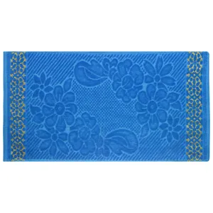 حوله دستی طرح گلدار سایز 35x70 سانتیمتر 