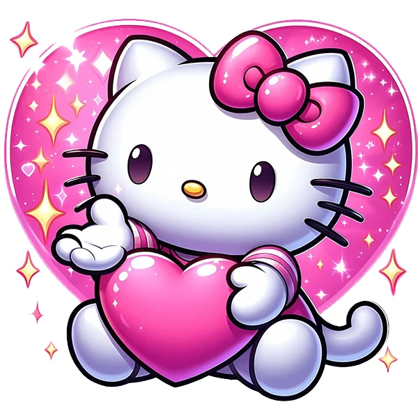  استیکر پارچه و لباس پاد آفرین طرح کیتی کد 2316