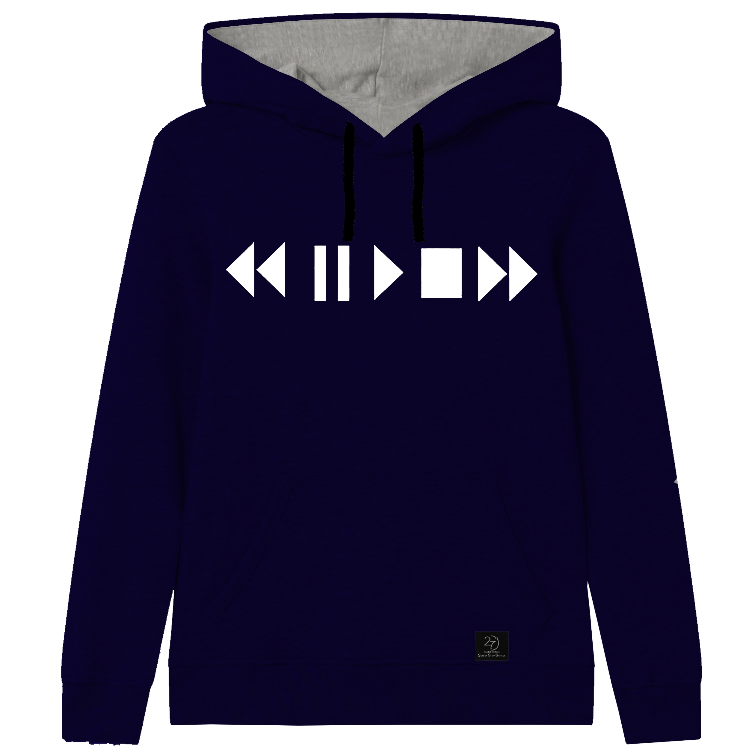 هودی دخترانه 27 مدل PLAY کد V19 رنگ سرمه ای