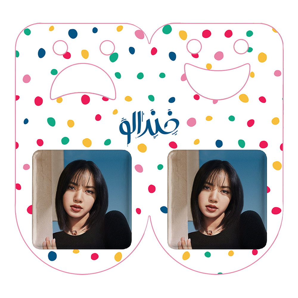 پیکسل خندالو مدل لیسا بلک پینک کد 14274 به همراه مگنت