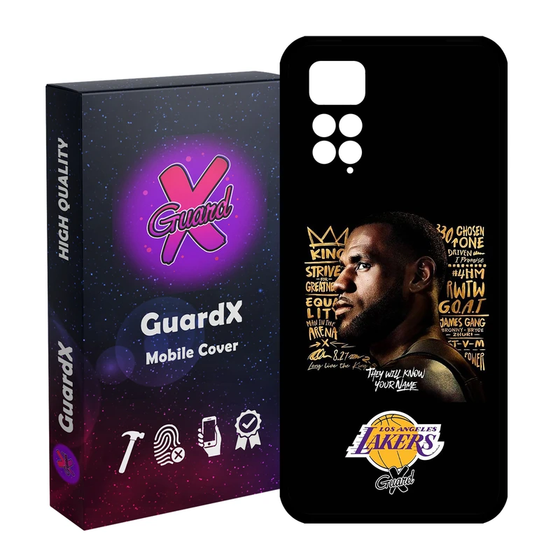 کاور گارد ایکس طرح Lebron James مدل Glass10120 مناسب برای گوشی موبایل شیائومی Redmi Note 11S/ Note 11 4G