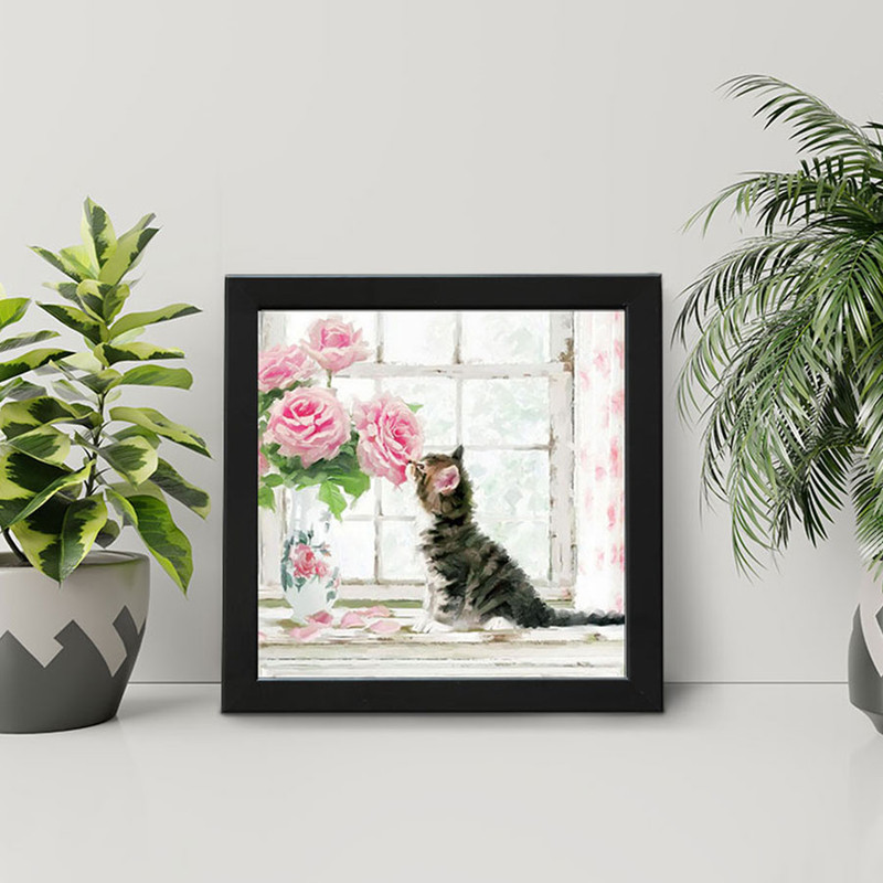 تابلو طرح گربه مدل EP120