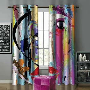 پرده مدل مخمل کد 608609 سایز 140x270 سانتی متر