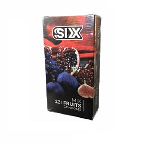 کاندوم سیکس مدل Mix Fruits بسته 12 عددی