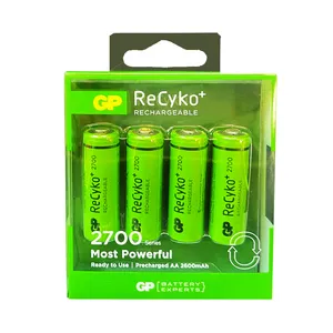 باتری قلمی قابل شارژ جی پی مدل orecyko pluse 2700 بسته چهار عددی