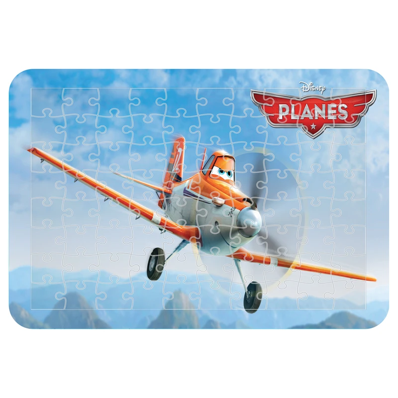 پازل 54 تکه اطلس آبی طرح کارتون هواپیما ها  مدل P1312