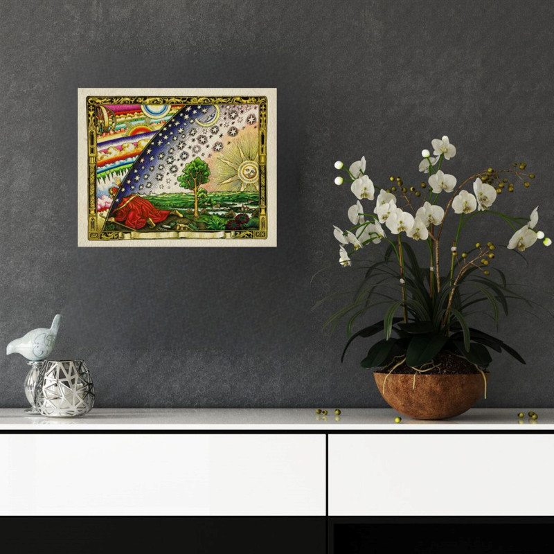 پوستر مدل چاپ  از نقشه زمین تخت  