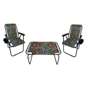 نقد و بررسی میز و صندلی تاشو سفری مدل سرخ پوستی بسته 3 عددی توسط خریداران