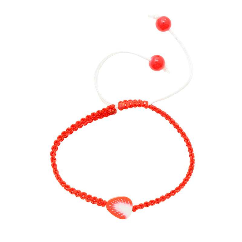 دستبند دخترانه دلنار گالری مدل توت فرنگی کد 01 دستبند دخترانه دلنار گالری مدل توت فرنگی کد 01