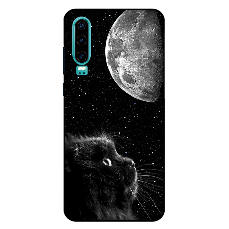 کاور مگافون طرح گربه مدل 1882 مناسب برای  گوشی موبایل هوآوی P30 