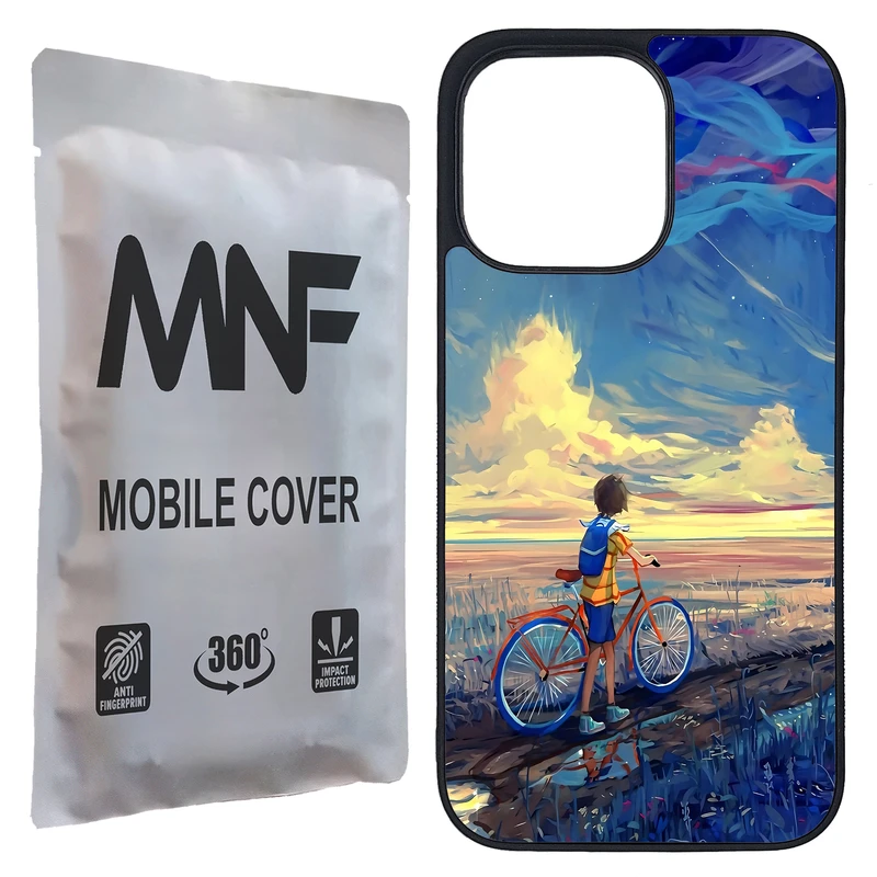 کاور ام ان اف طرح نقاشی دوچرخه کد P-062 مناسب برای گوشی موبایل اپل iPhone 13 Pro