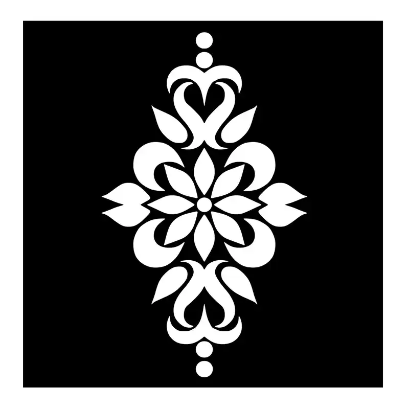 شابلون باتیس آرت طرح تذهیب کد 50-652