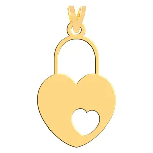 آویز گردنبند طلا 18 عیار زنانه فرشته مدل قلب WNL-000315