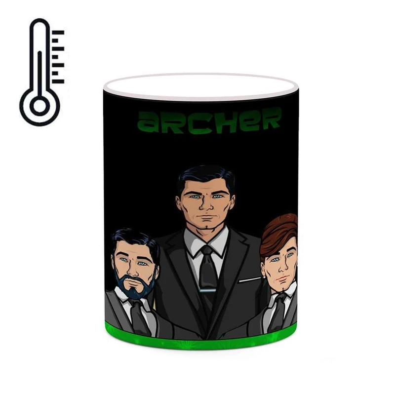 ماگ حرارتی کاکتی مدل کارتون Archer کد mgh22159